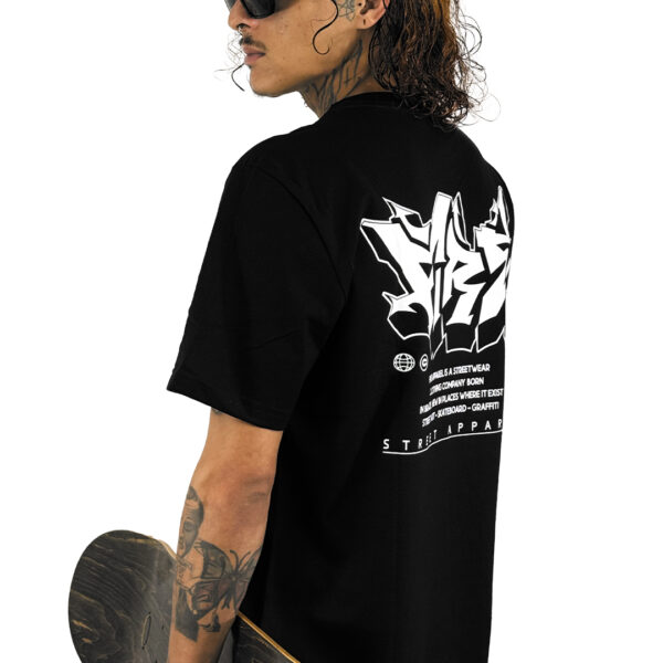 Camiseta Básica Fire Street Apparel 020 (Preto)4