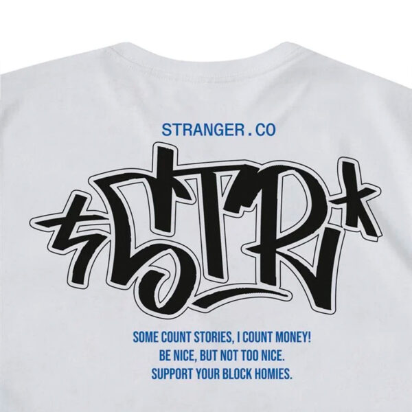 Camiseta Stranger Marker Script (Branca)9