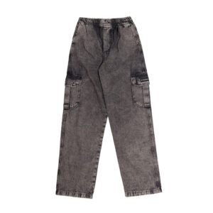 Calça Jeans Cargo Reta Stranger Estonada