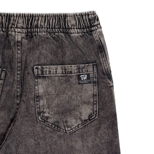 Calça Jeans Cargo Reta Stranger Estonada