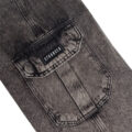 Calça Jeans Cargo Reta Stranger Estonada