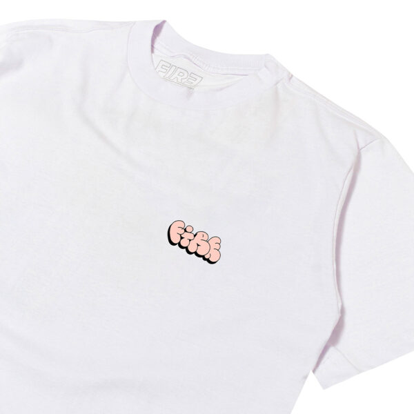Camiseta Básica Fire Alphabet Branco