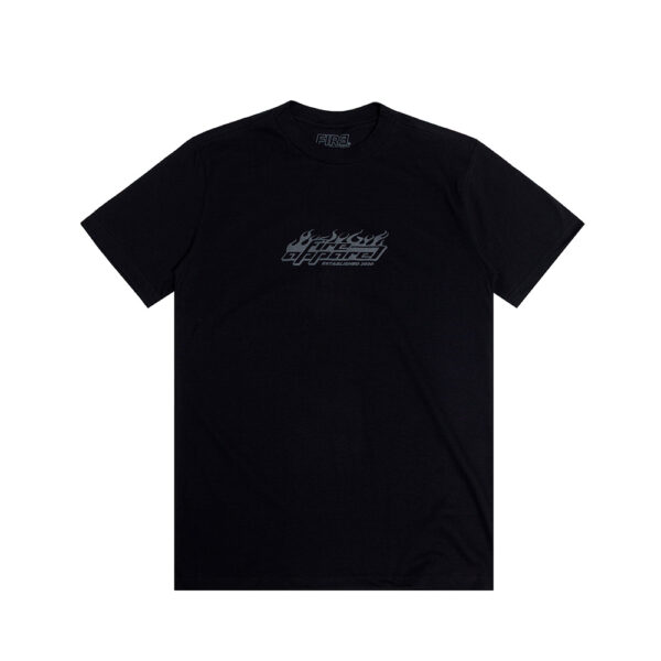 Camiseta Básica Fire Burning Fire Preto
