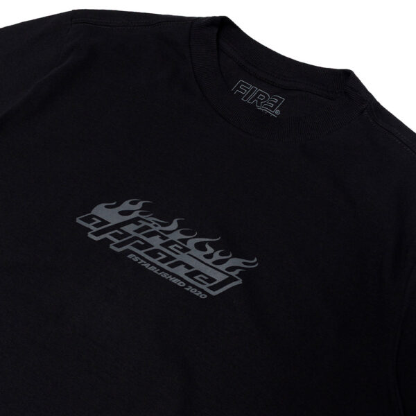 Camiseta Básica Fire Burning Fire Preto