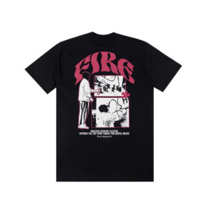 Camiseta Basica Fire Street Masked Graff Preto