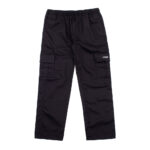Calça Cargo Reta Stranger Preta Masculina Streetwear