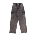 Calça Jeans Cargo Reta Stranger Estonada
