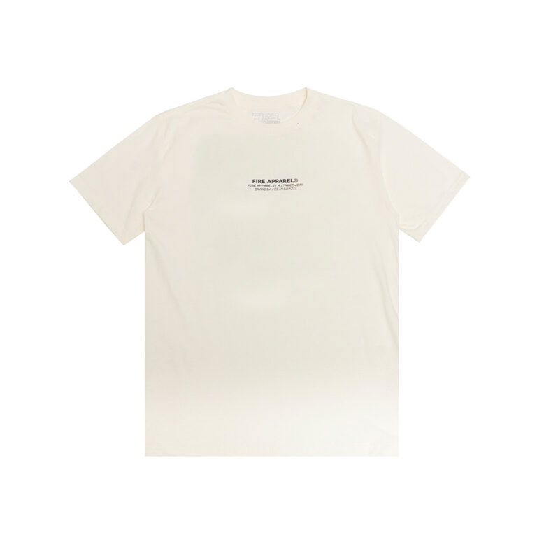 Camiseta Fire Improvised Hoop Off White Masculina Básica Estampada