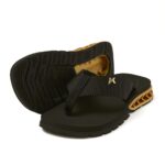 Chinelo Sandalia Kenner Rakka Preto Dourado - Imagem 2
