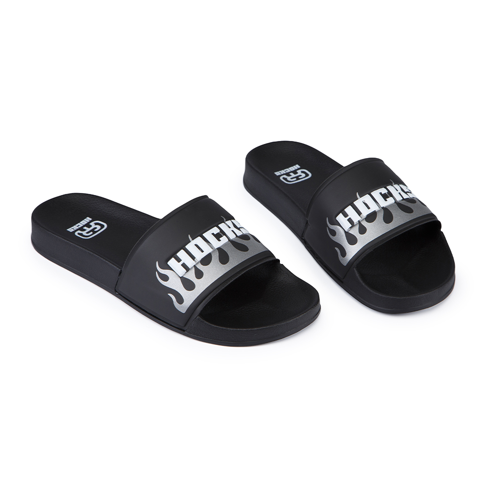 Chinelo Slide Hocks Grito Fire Reflex com estampa urbana e sola resistente