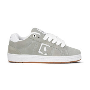 Tênis Qix Combat Suede Cinza Branco Masculino Skate