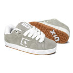 Tenis Qix Combat Suede Cinza Branco - Imagem 2