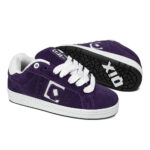 Tenis Qix Combat Suede Roxo Branco - Imagem 2