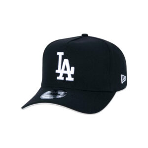 Boné New Era 9FORTY A-Frame Snapback MLB Los Angeles Dodgers Aba Curva Preto Original Loja