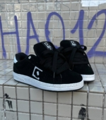 Tenis Qix Combat Suede Preto Branco - Imagem 2