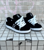 Tenis Qix Combat Suede Preto Branco - Imagem 3