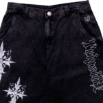 Bermuda Trip Side Baggy Jeans Marmorizada Cruz - Imagem 5