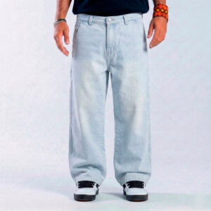 calça trip side baggy jeans azul claro cruz red streetwear
