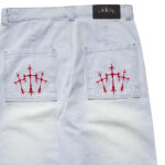 Calça Trip Side Baggy Jeans Azul Claro Cruz Red - Imagem 5