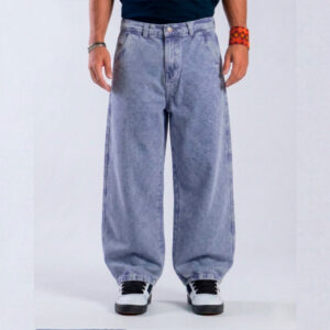 calça trip side baggy jeans azul estonado cruz red streetwear