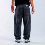 Calça Trip Side Baggy Jeans Estonada Patch Cruz Desfiado - Imagem 2