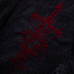 Calça Trip Side Baggy Jeans Marmorizada Bordada Red - Imagem 9