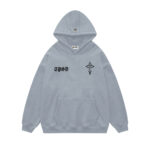 Moletom Trip Side Canguru Cruz Bordado Cinza - Imagem 2