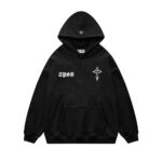 Moletom Trip Side Canguru Cruz Bordado Preto - Imagem 2