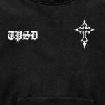 Moletom Trip Side Canguru Cruz Bordado Preto - Imagem 5